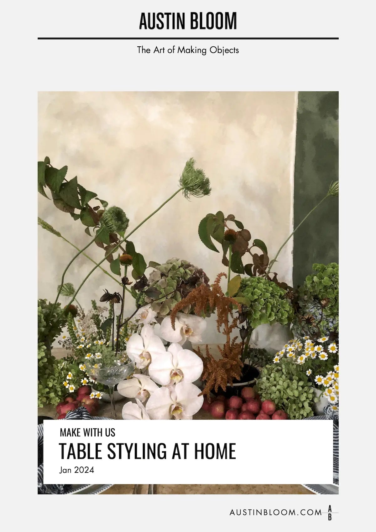 Floral Table Styling at Home | Austin Bloom Maker