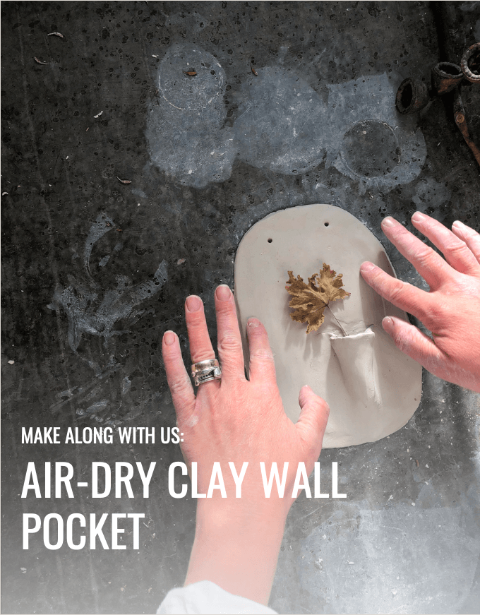 Air-Dry Clay Wall Pocket | Austin Bloom Maker