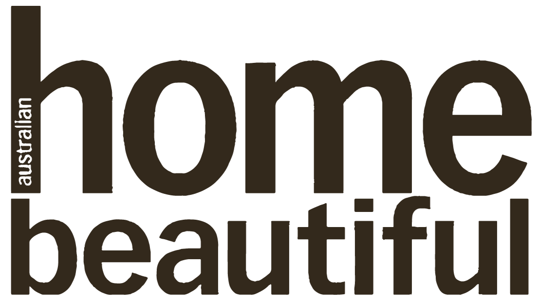 Logo of 'Australian Home Beautiful' on a white background